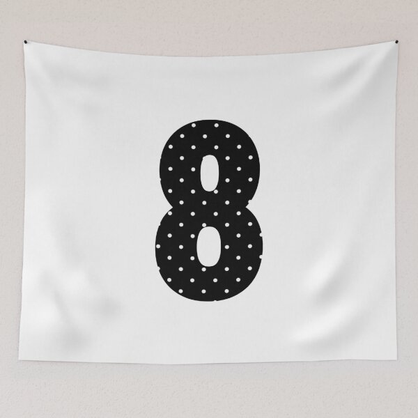 Item preview, Number Eight White Dots  designed and sold by uunaa.
