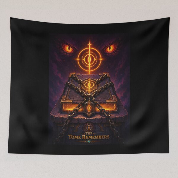 Item preview, The Tome Remembers Dark Fantasy Book Poster  designed and sold by Sketchlegacy.