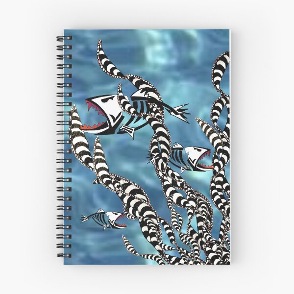 Item preview, Tribal fish in tribal weeds designed and sold by Glenbobagins.
