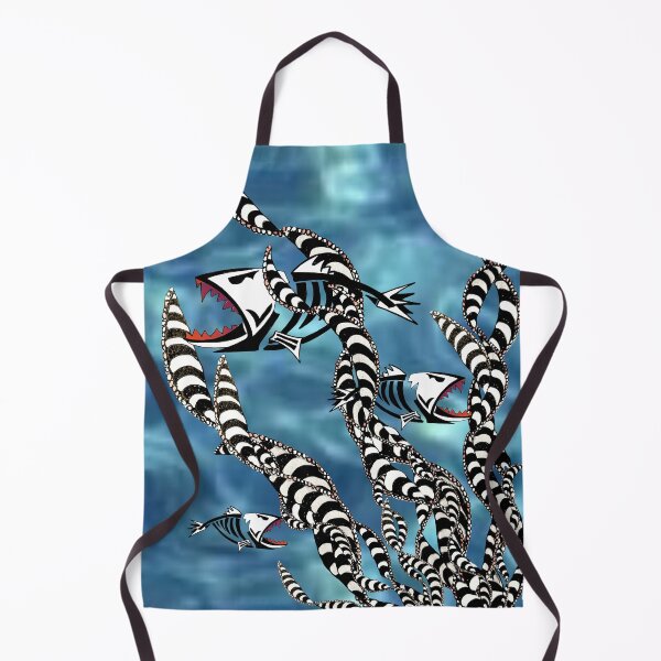 Item preview, Tribal fish in tribal weeds designed and sold by Glenbobagins.