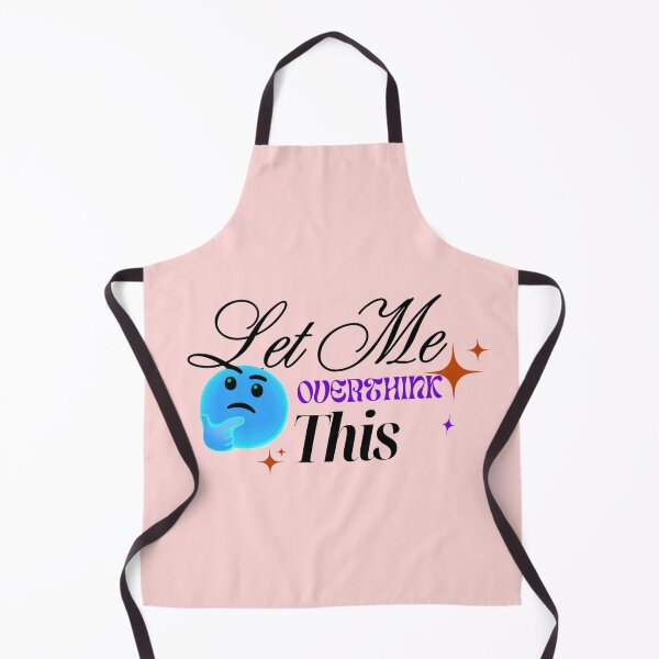 Item preview, Let Me Overthink This Funny Relatable Quote Y2K Typography Art designed and sold by Dream Weave Studio.