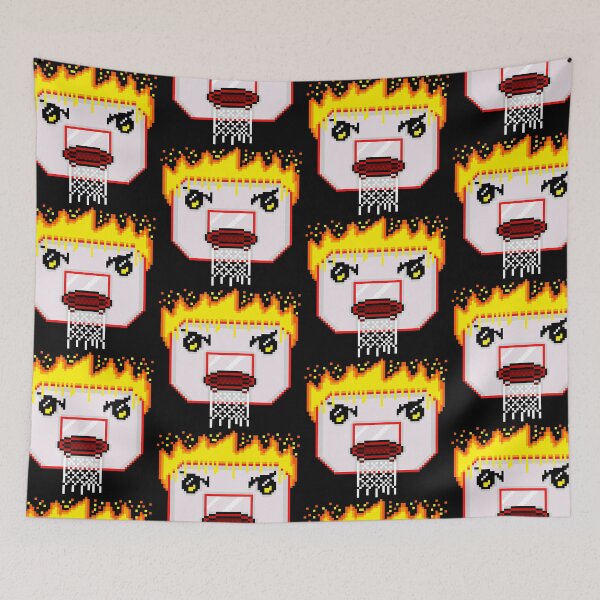 Item preview, Flaming Basketball Hoop Retro designed and sold by RetroRlx.