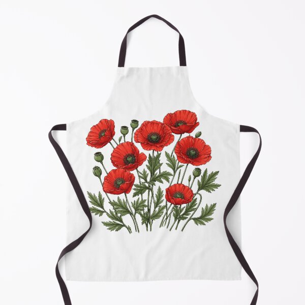 Item preview, Red Poppy Botanical Floral Vintage designed and sold by Moizento.