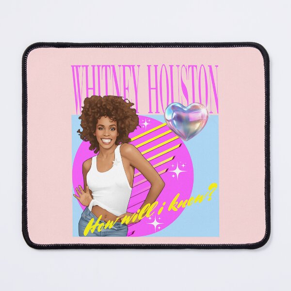 Item preview, Whitney Houston How Will I Know Retro Pop Portrait designed and sold by RahniNM.