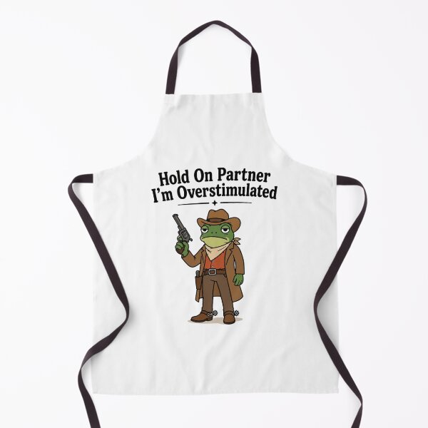 Item preview, Overstimulated Cowboy Frog Funny Meme designed and sold by Kladhadredo.