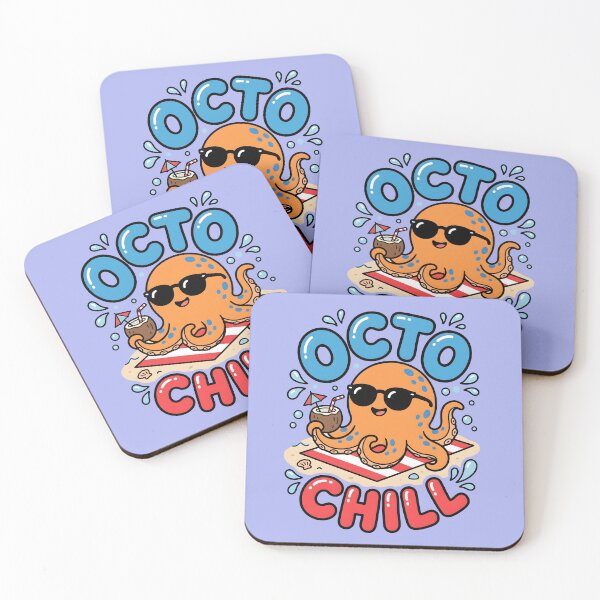 Item preview, Octo Chill – Cute Beach Octopus Design designed and sold by Sea Gem.