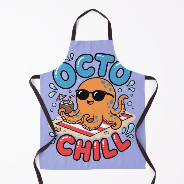 Item preview, Octo Chill – Cute Beach Octopus Design designed and sold by Sea Gem.