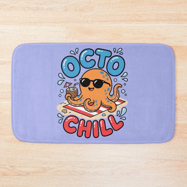 Item preview, Octo Chill – Cute Beach Octopus Design designed and sold by Sea Gem.