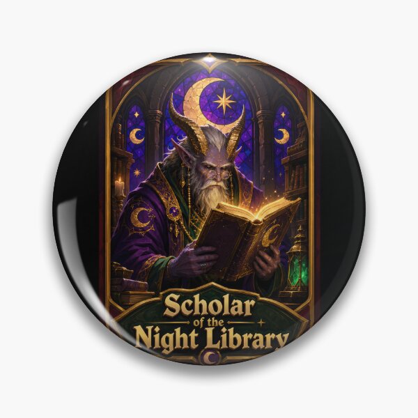 Item preview, Scholar of the Night Library Fantasy Poster  designed and sold by Sketchlegacy.