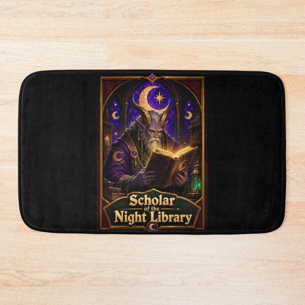 Item preview, Scholar of the Night Library Fantasy Poster  designed and sold by Sketchlegacy.