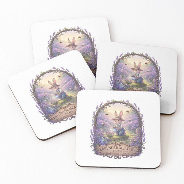 Item preview, Lavender Meadow | Fragrant Countryside | Cottagecore Bunny Gardener | Lavender Field Fantasy Sticker designed and sold by MrDev.