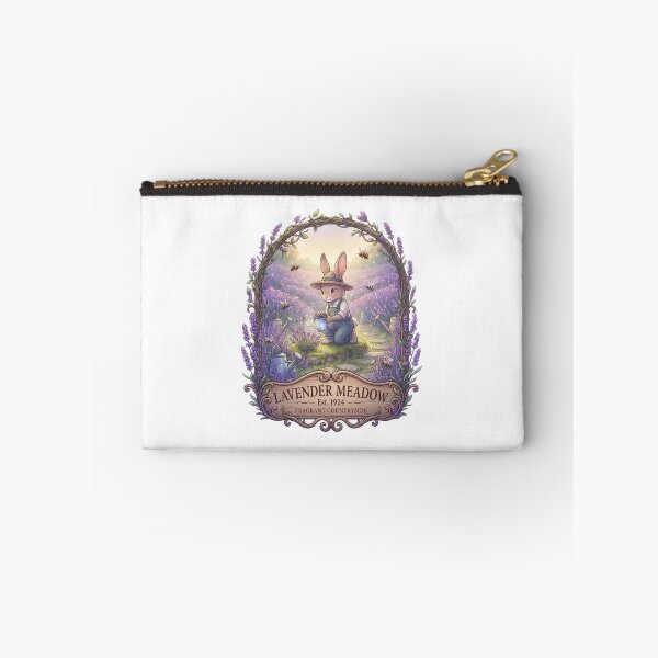 Item preview, Lavender Meadow | Fragrant Countryside | Cottagecore Bunny Gardener | Lavender Field Fantasy Sticker designed and sold by MrDev.