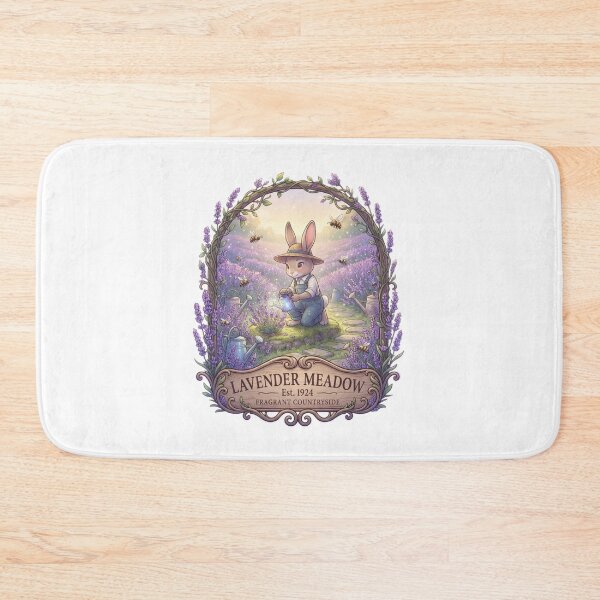 Item preview, Lavender Meadow | Fragrant Countryside | Cottagecore Bunny Gardener | Lavender Field Fantasy Sticker designed and sold by MrDev.