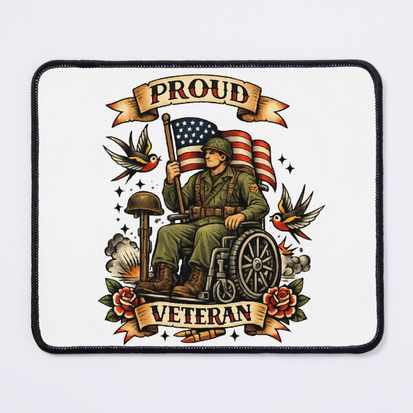 Item preview, Proud veteran wheelchair  designed and sold by mobilitymonster.