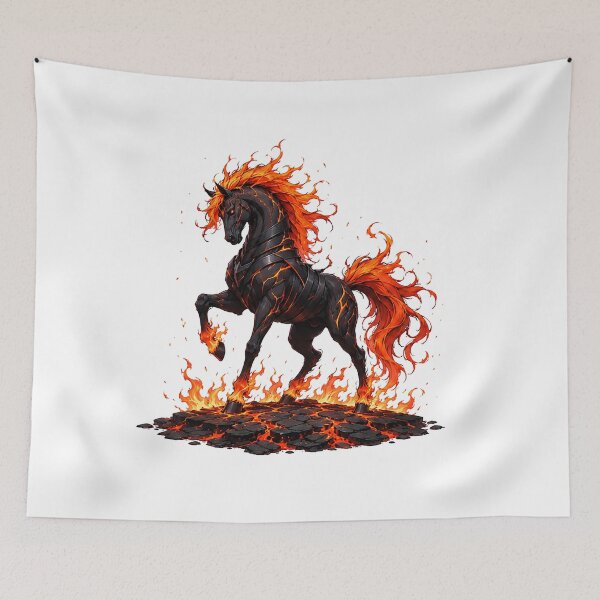 Item preview, Cinderveil Blackflare: The Manga Inferno Stallion designed and sold by BlissBlvdShop.