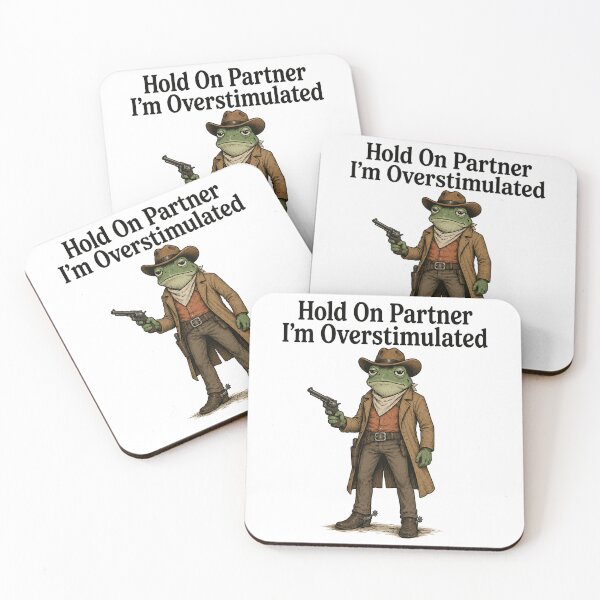 Item preview, Hold On Partner Im Overstimulated designed and sold by Kladhadredo.