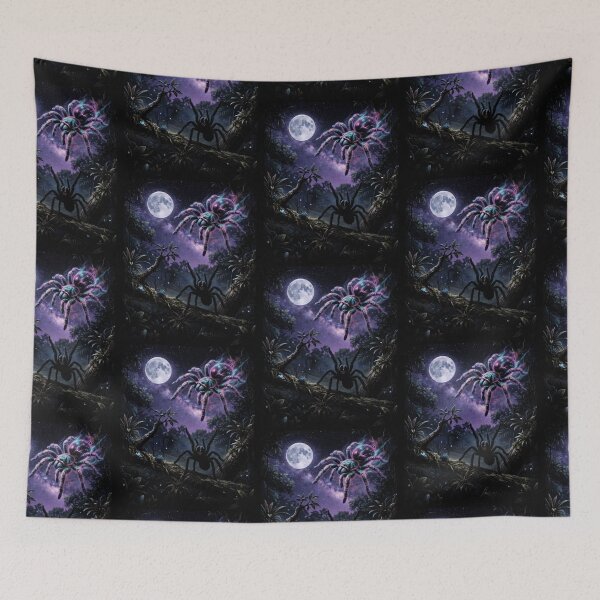 Item preview, Psychedelic Tarantula Howling At Moon Jungle designed and sold by d247.