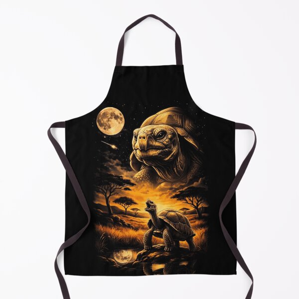 Item preview, Ancient Tortoise Howling At Moon Savanna Night designed and sold by d247.