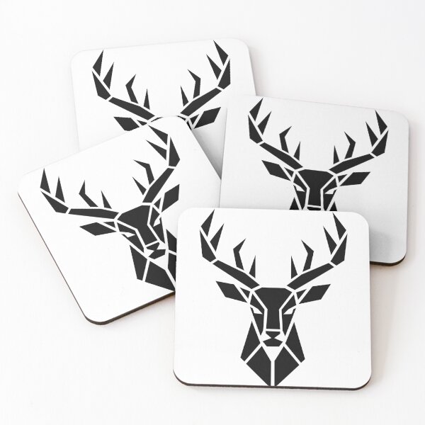Item preview, Geometric Deer Head Antlers designed and sold by quibrak.