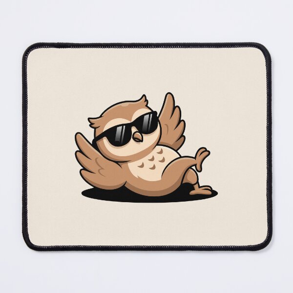 Item preview, Funny Relaxing Owl Wearing Sunglasses Lazy Bird Meme designed and sold by Cipher & Soul.