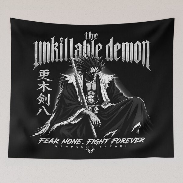 Item preview, The Unkillable Demon- Kenpachi Zaraki | Fear None Fight Forever | Japanese Sword Fighter Aesthetic Design designed and sold by Trinidesigns123.