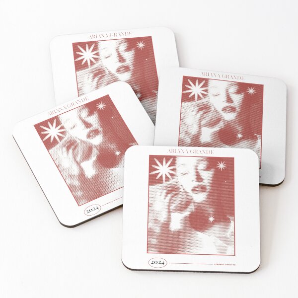 Item preview, Ariana Eternal Sunshine Fan Art Poster – Red Halftone Star Portrait Print designed and sold by gringoods.