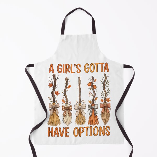 Item preview, A Girl’s Gotta Have Options Fall Brooms designed and sold by NightSpell.