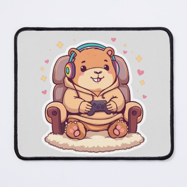 Item preview, Cute Gamer Capybara Sticker | Kawaii Gaming Capybara Gift designed and sold by Stylestickers55.