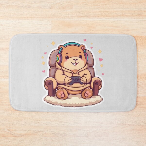 Item preview, Cute Gamer Capybara Sticker | Kawaii Gaming Capybara Gift designed and sold by Stylestickers55.