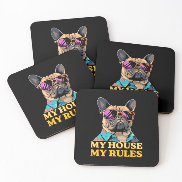 Item preview, My House, My Rules | Funny French Bulldog T-Shirt designed and sold by BrokenLabel.