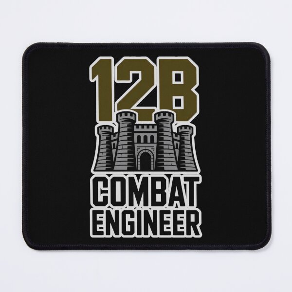 Item preview, 12B Combat Engineer — U.S. Army MOS Castle Emblem Military Engineering Design designed and sold by GFamilyC.