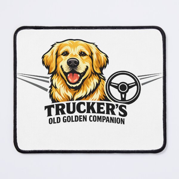 Item preview, Trucker's Old Golden Companion Golden Retriever Trucker Gift T-Shirt designed and sold by Sahil Randhawa.