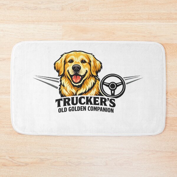Item preview, Trucker's Old Golden Companion Golden Retriever Trucker Gift T-Shirt designed and sold by Sahil Randhawa.