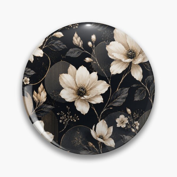 Item preview, Black White Flower Pattern Spring Aesthetic Marguerite Blasingame Season designed and sold by SMARTKIT DESIGNAGENCY.