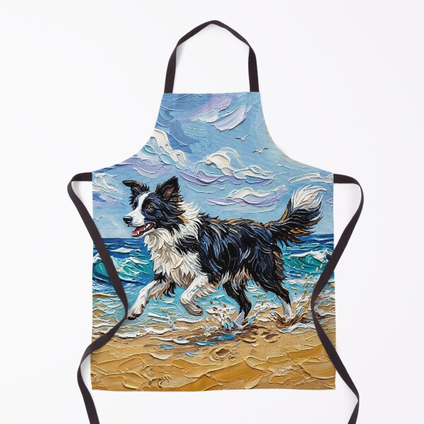 Item preview, Beach Days - Frolicking Border Collie designed and sold by AjaTrier.