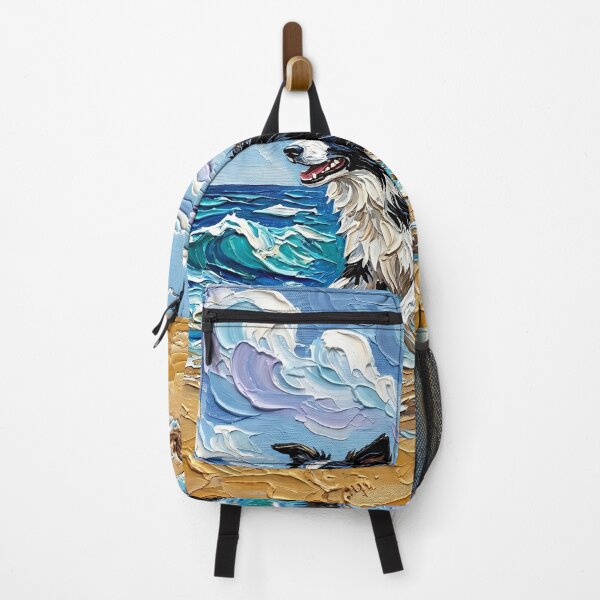 Item preview, Beach Days - Frolicking Border Collie designed and sold by AjaTrier.