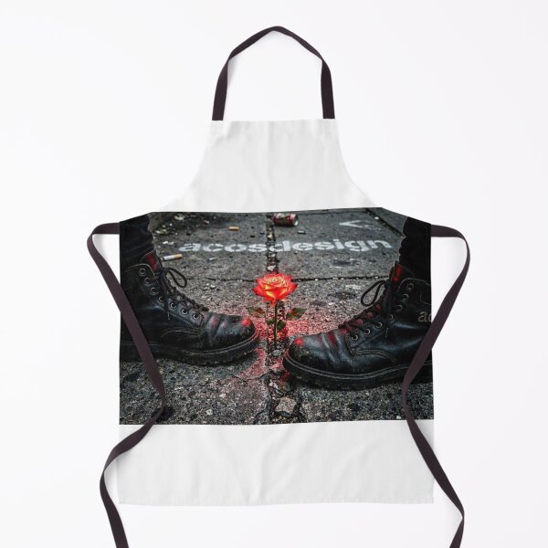 Item preview, Urban Concrete Rose & Combat Boots - Grunge Aesthetic designed and sold by AcosDesign.