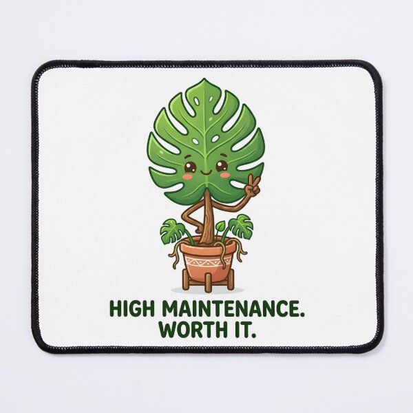 Item preview, High Maintenance Worth It | Funny Monstera Plant Lover Design designed and sold by Peace-of-mind.