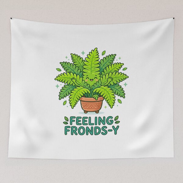 Item preview, Feeling Fronds-y | Funny Fern Plant Pun Design designed and sold by Peace-of-mind.