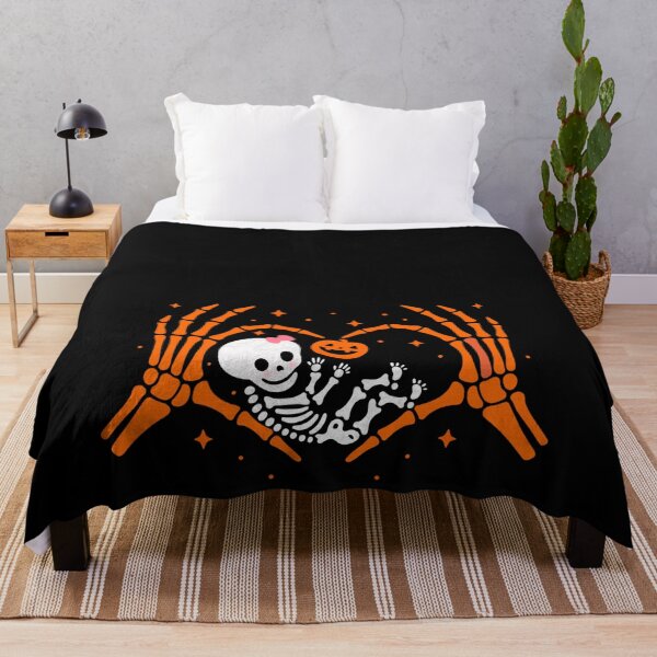 Item preview, Cute Pregnant Skeleton Heart Belly Halloween Baby Reveal designed and sold by FreshVibe Prints.