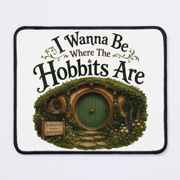 Item preview, I Wanna Be Where The Hobbits Are designed and sold by The Painted Topaz.
