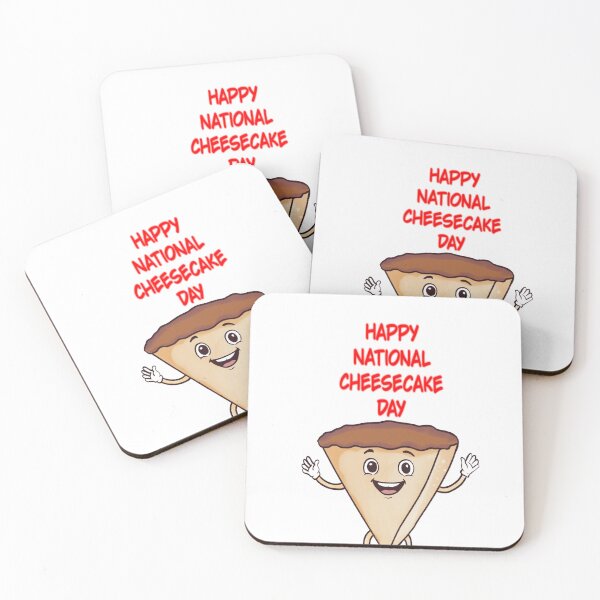 Item preview, Happy National Cheesecake Day Cute Dessert Illustration designed and sold by pilar-tebar.design.