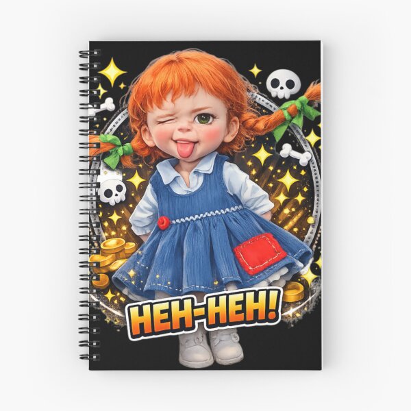 Item preview, Funny Redhead Girl Wink Face Sticker – Sassy Skull & Gold Coin designed and sold by IMOBILYARI.