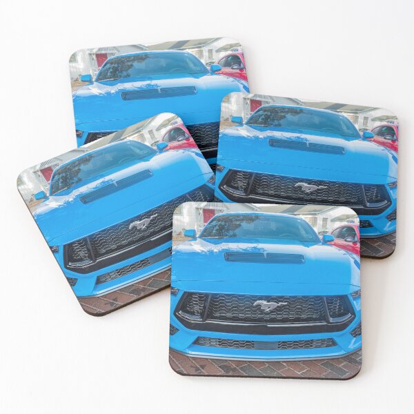 Item preview, 2025 Grabber Blue Ford Mustang GT 5.0 Premium Sports Car Art designed and sold by RichFrancoCars.
