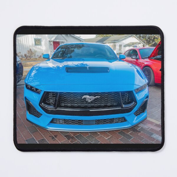 Item preview, 2025 Grabber Blue Ford Mustang GT 5.0 Premium Sports Car Art designed and sold by RichFrancoCars.