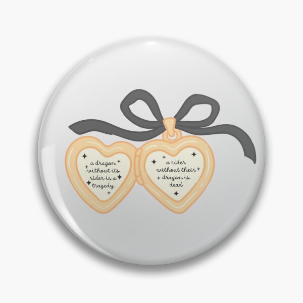 Item preview, a dragon without its rider is a tragedy black heart locket sticker designed and sold by lootsyshop.