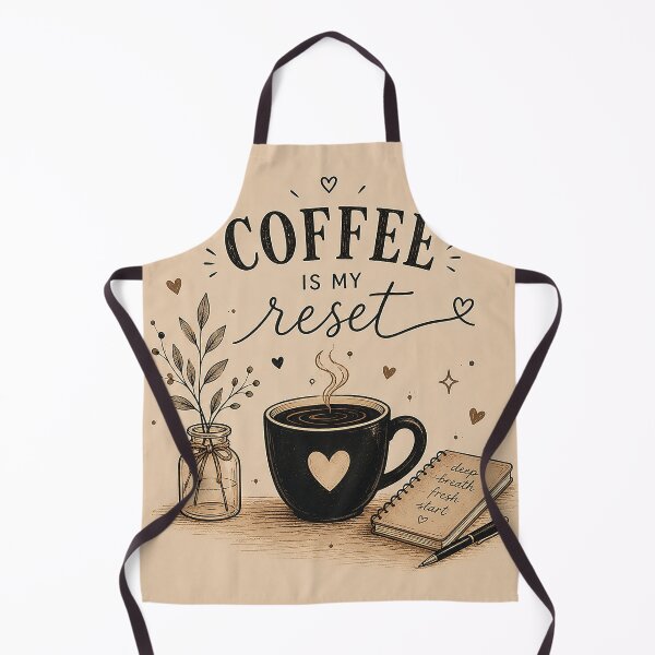 Item preview, Coffee Is My Reset Cozy Coffee Lover Vintage Typography Design designed and sold by Sara-Ai.