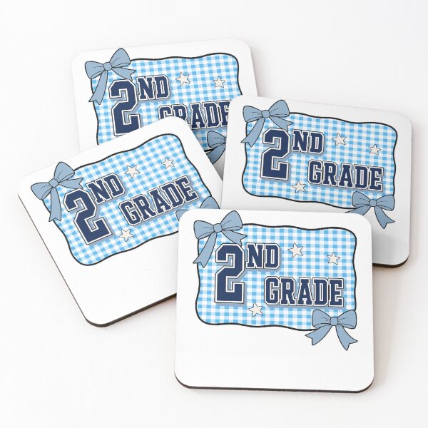 Item preview, Second Grade Teacher Blue Gingham Bow Classroom Pride designed and sold by FreshVibe Prints.