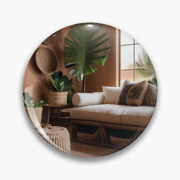 Item preview, Interior - Afro-Bohemian Ambiance, Terracotta Escape and Lush Plants designed and sold by Reverso-Design.