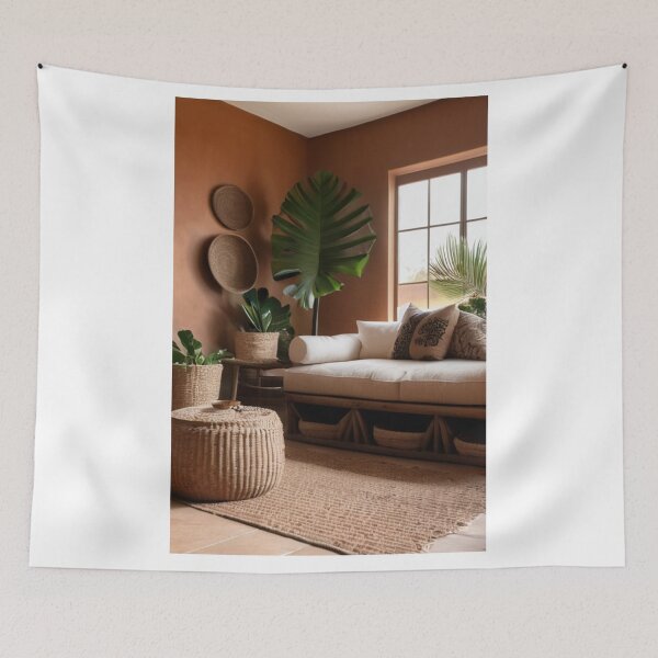 Item preview, Interior - Afro-Bohemian Ambiance, Terracotta Escape and Lush Plants designed and sold by Reverso-Design.